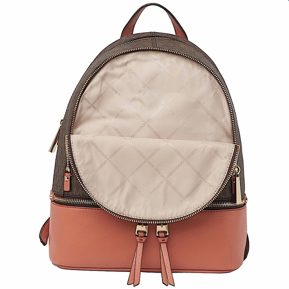 MICHAEL Michael Kors Rhea Logo Print Zip Backpack 🎒 - Picture 5 of 14